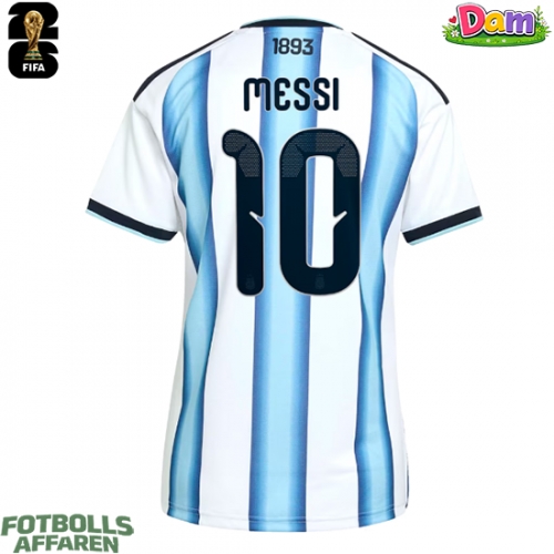 Argentina Lionel Messi #10 Hemmatröja Kvinnor VM 2026 Kortärmad
